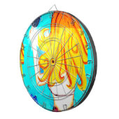 blonde mermaid dart board dartbord (Voorkant Rechts)