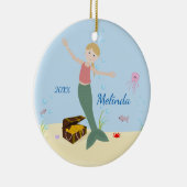 Blonde Mermaid Keepomwille Keramisch Ornament (Rechts)