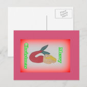 blonde mermaid merry briefkaart kerst (Voorkant / Achterkant)