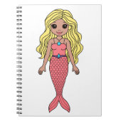 Blonde Mermaid Notitieboek (Voorkant)