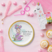 Blonde Mermaid onder het Baby shower van het Zee Papieren Bordje (Feest)