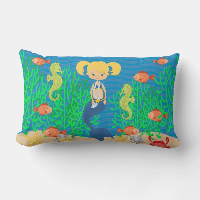 Blonde mermaid onder het Zee Kussen (Voorkant)