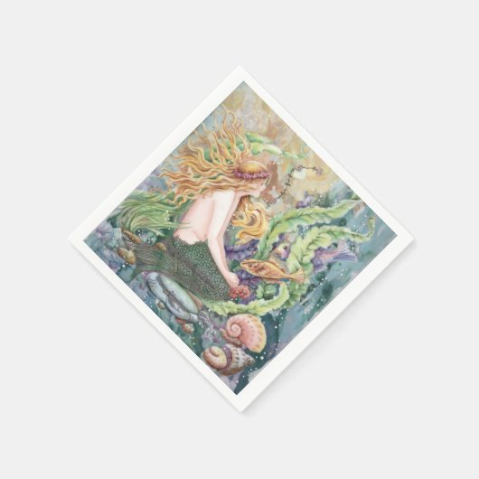 Blonde Mermaid Servet (Hoek)