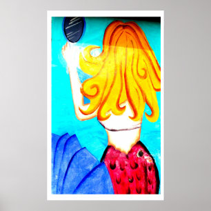blonde mermaïde poster