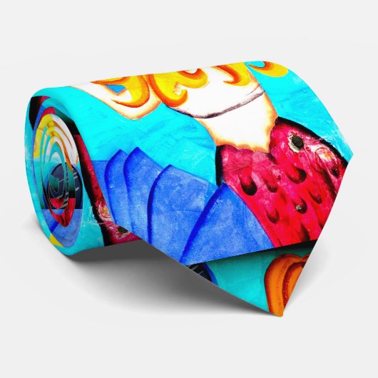 blonde mermaïde stropdas (Opgerold)