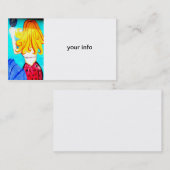 blonde mermaïde visitekaartje (Voorkant / Achterkant)