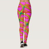 blonde mermaids roze leggings (Achterkant)