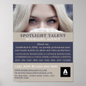 Blonde Model, Modellenbureau, modelagent Poster (Voorkant)