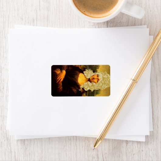 Blonde Mona Lisa Etiket (Insitu)