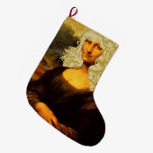 Blonde Mona Lisa Grote Kerstsok (Voorkant (Hangend))