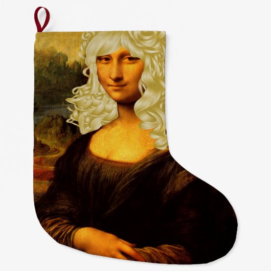 Blonde Mona Lisa Grote Kerstsok (Voorkant)