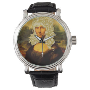 Blonde Mona Lisa Horloge