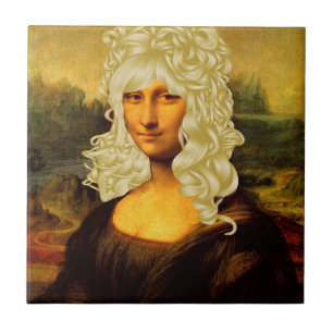 Blonde Mona Lisa Tegeltje