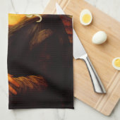 Blonde Mona Lisa Theedoek (Quarter Fold)