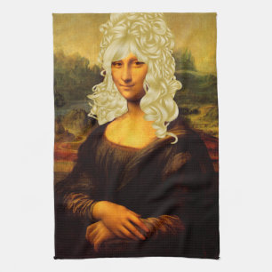 Blonde Mona Lisa Theedoek