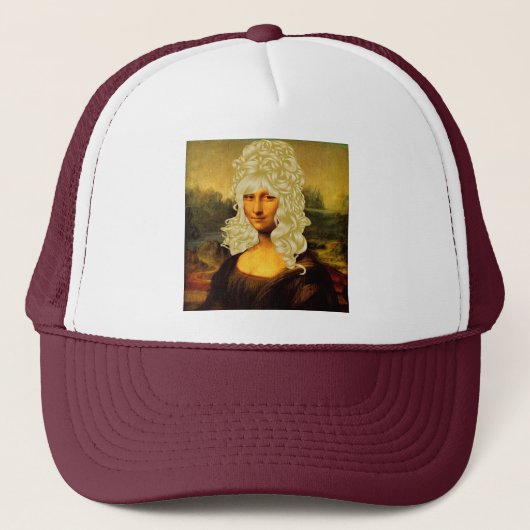 Blonde Mona Lisa Trucker Pet (Voorkant)