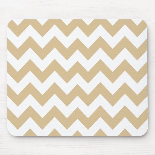Blonde Neutral Chevron Muismat (Voorkant)