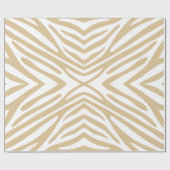 Blonde Neutrale Zebra Cadeaupapier (Vlak)