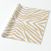 Blonde Neutrale Zebra Cadeaupapier (Uitgerold)