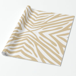 Blonde Neutrale Zebra Cadeaupapier
