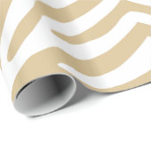 Blonde Neutrale Zebra Cadeaupapier (Rol Hoek)