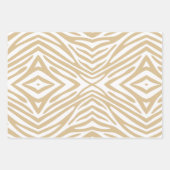 Blonde Neutrale Zebra Inpakpapier Vel (Voorkant 3)