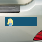 Blonde Nurse Bumpersticker (Op auto)