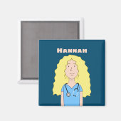 Blonde Nurse Magneet (Voorkant / Achterkant)