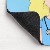 Blonde Nurse Muismat (Hoek)