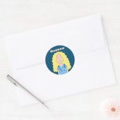 Blonde Nurse Ronde Sticker (Envelop)