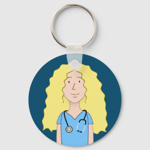 Blonde Nurse Sleutelhanger