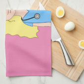 Blonde Nurse Theedoek (Quarter Fold)
