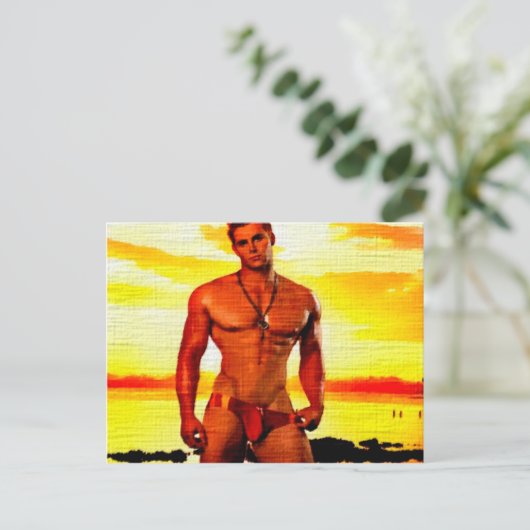 Blonde Obsessie Briefkaart (Staand voorkant)