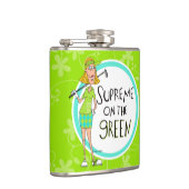 Blonde Opperste op groen Heupfles (Rechts)