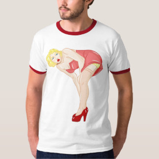 Blonde Pinup Girl 2 T-shirt