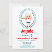 Blonde Pizza Party Girl - Pizza Birthday Kaart (Voorkant)