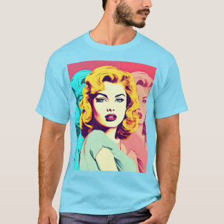 Blonde Pop Art Girl T-shirt