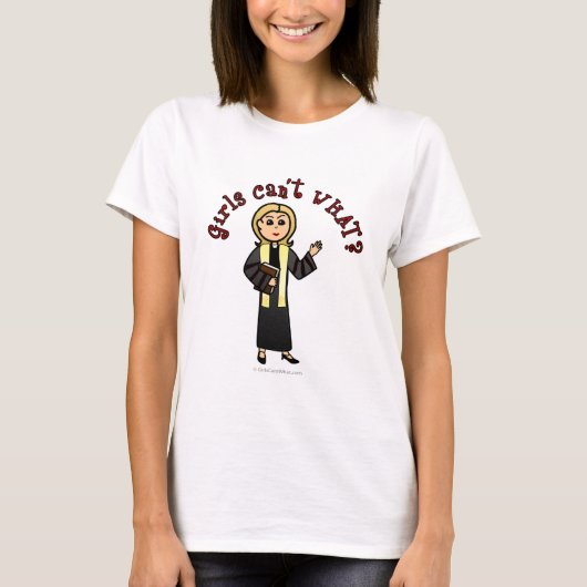 Blonde Preacher Girl T-shirt (Voorkant)