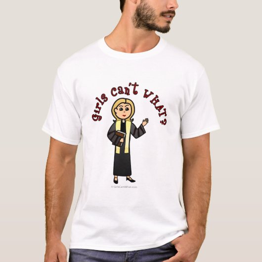 Blonde Preacher Girl T-shirt (Voorkant)