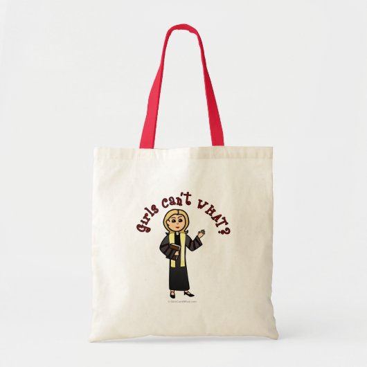 Blonde Preacher Girl Tote Bag (Voorkant)