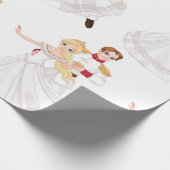 Blonde Princess and Charming Prince Fairytale Cadeaupapier (Hoek)