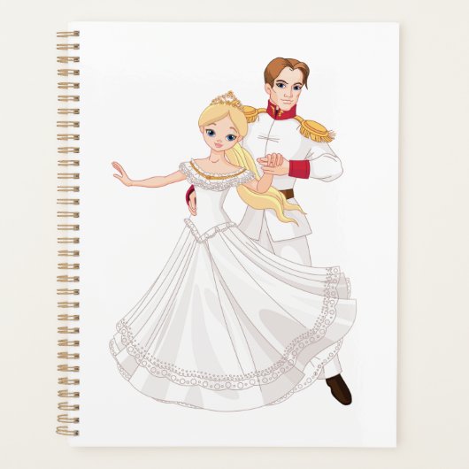 Blonde Princess and Charming Prince Fairytale Planner (Voorkant)
