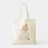 Blonde Princess and Charming Prince Fairytale Tote Bag (Achterkant)