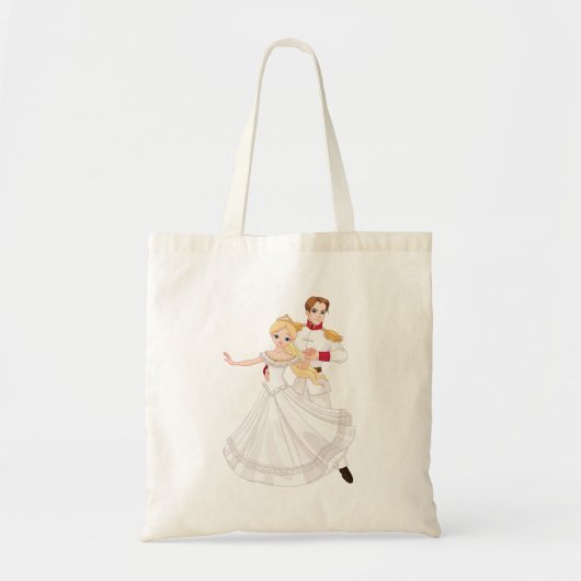 Blonde Princess and Charming Prince Fairytale Tote Bag (Voorkant)