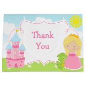 Blonde Princess en Dragon Hartelijk dank Groot Cadeauzakje (Voorkant)