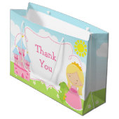 Blonde Princess en Dragon Hartelijk dank Groot Cadeauzakje (Voorkant Gekanteld)