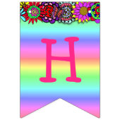  Blonde Princess en Unicorn Birthday Banner (Tweede vlag)