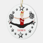 Blonde Red en Black Keramisch Ornament (Links)
