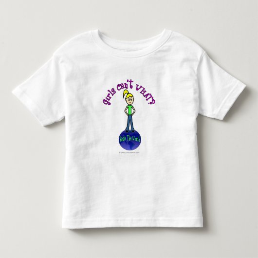 Blonde-regel in de wereld kinder shirts (Voorkant)