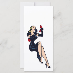 Blonde Retro Glamor Girl Pinup